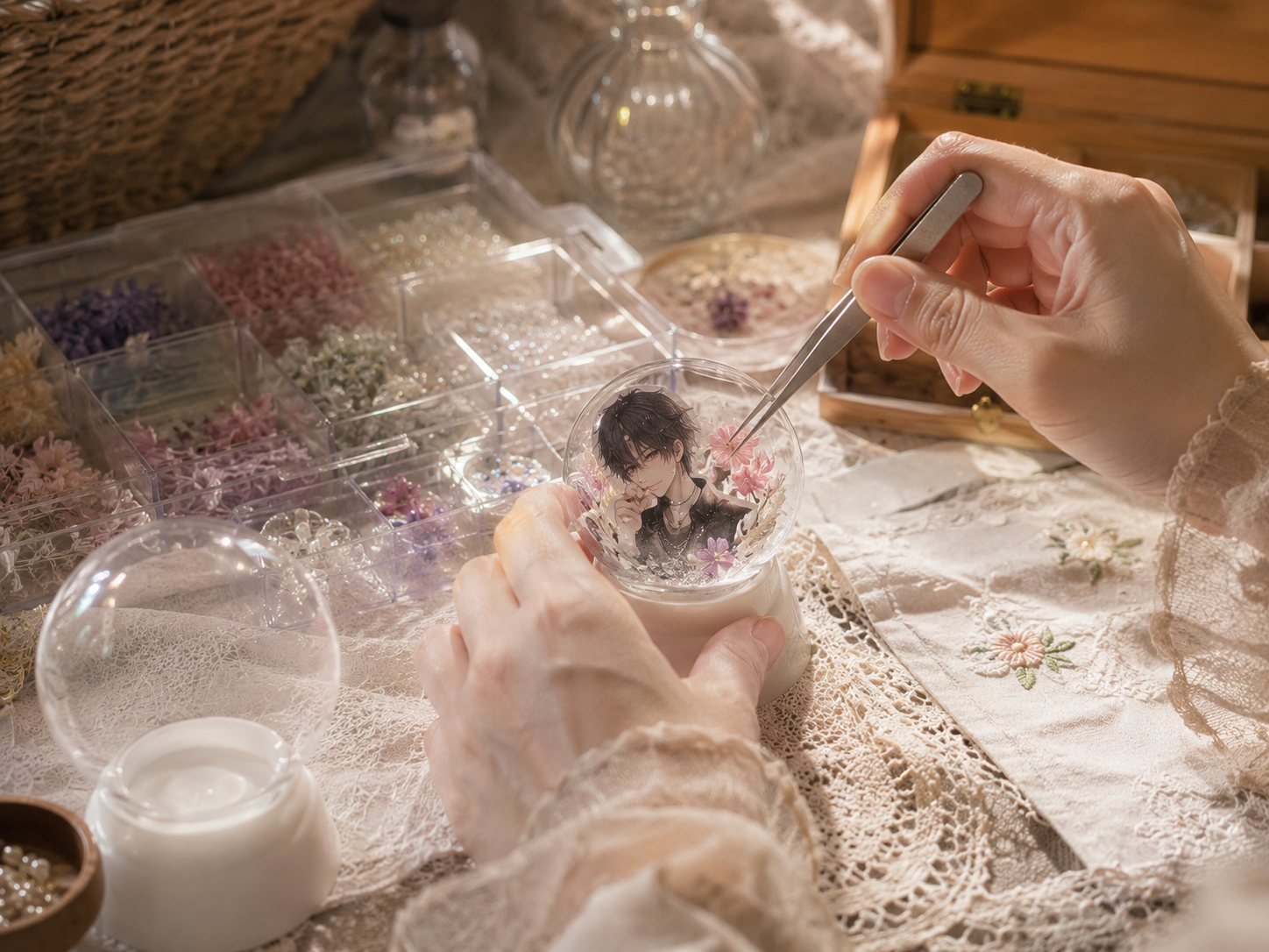 「池袋で推しグッズを作れる店」感が一発で伝わるシーン