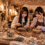東池袋1丁目の池袋手作り体験のLITAで真鍮バングル作りを楽しむ二人